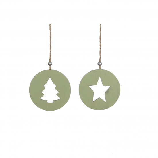 ORNAMENT STAR/TREE D9CM