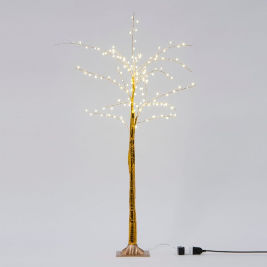 ALBERO ORO C/LUCI 140 CM 150 LED