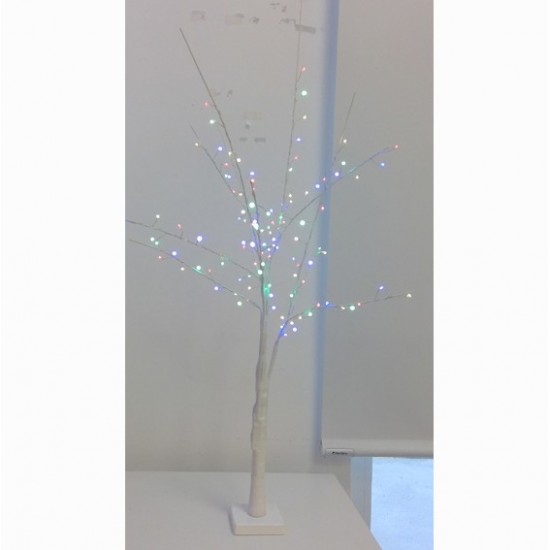ALBERO BIANCO C/LUCI 100 CM 120 LED