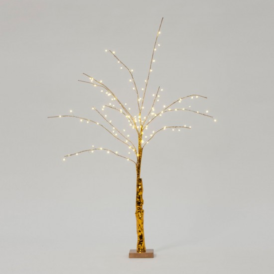 ALBERO ORO C/LUCI 100 CM 120 LED