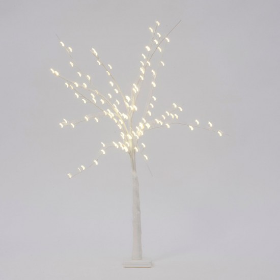 ALBERO BIANCO C/LUCI 100 CM 120 LED
