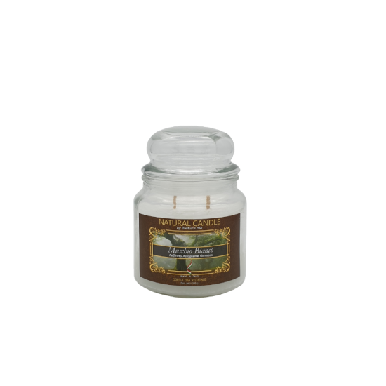 *CANDELA MUSCHIO BIANCO 380 GR
