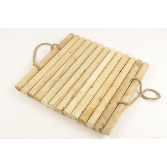 VASSOIO LEGNO QUADRATO 35CM