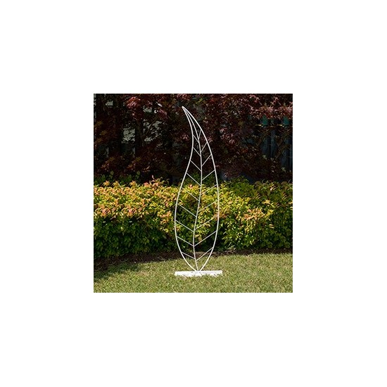 FOGLIA METALLO C/BASE 41X15.5 H.150 CM