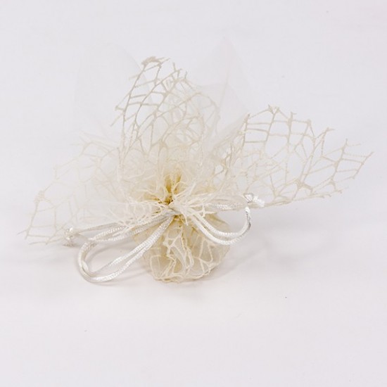 SACCHETTO RETE/TULLE 23CM 12PZ.