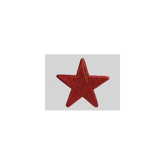 STELLE GLITTERATE PENDENTI 25X25CM