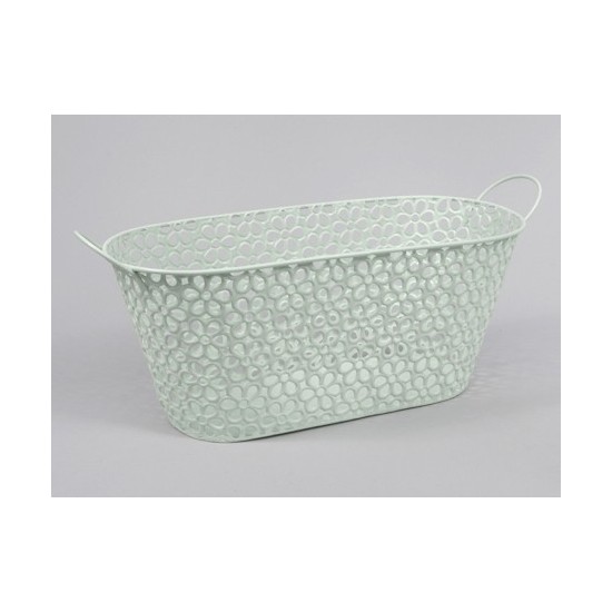 *SECCHIO C/MANICI OVALE 38X17X15CM