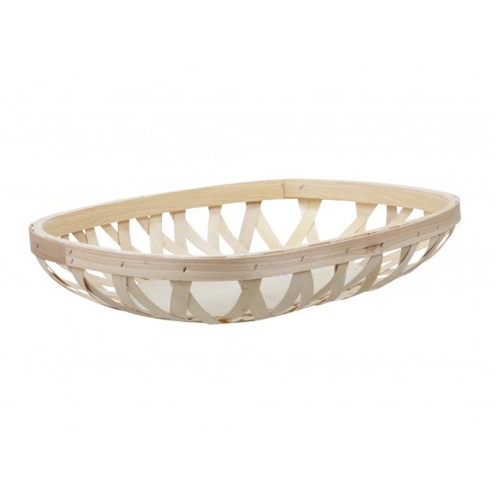 VASSOIO LEGNO OVALE 43X33X7.5 CM