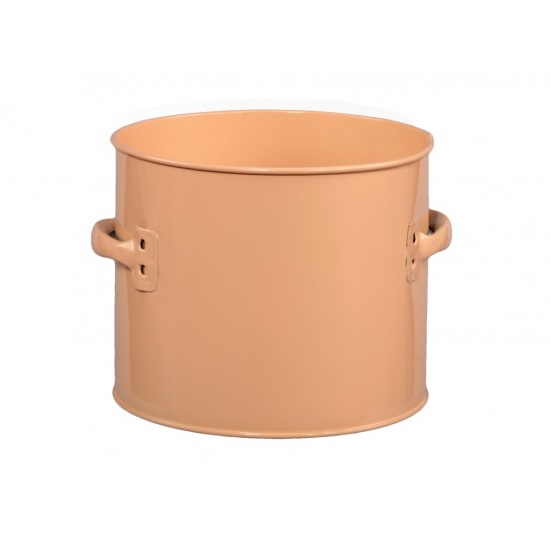 CONTENITORE METALLO C/MANICI Ø14.5X11.5CM
