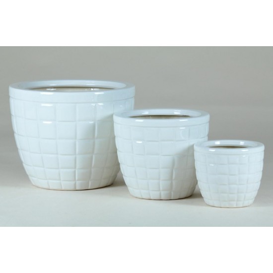 VASO CERAMICA BOMB. SCACCHI  PICCOLO