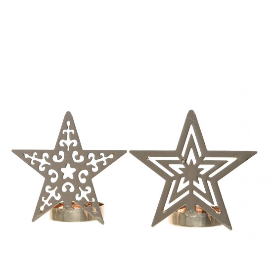 PORTA TEALIGHT X-MAS H.9 CM