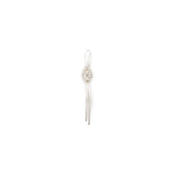 *ORNAMENTO KRISTALL  C/DIAMANTE 24CM X4PZ
