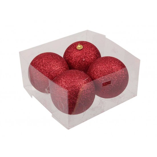 SFERE GLITTER X 4PZ Ø 10CM