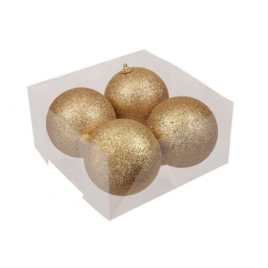SFERE GLITTER X 4PZ Ø 10CM