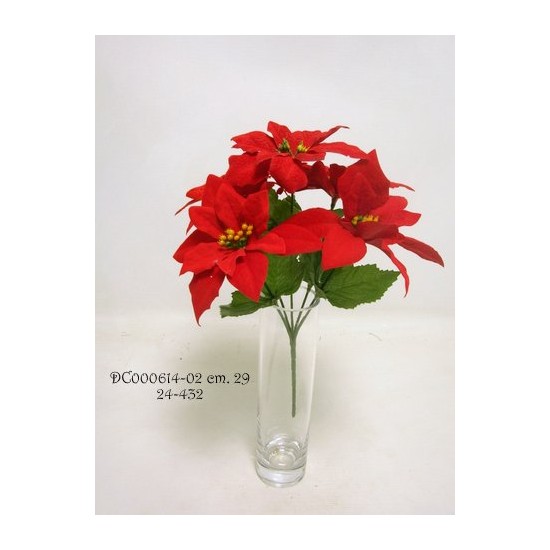 BUSH POINSETTIA X5 29CM