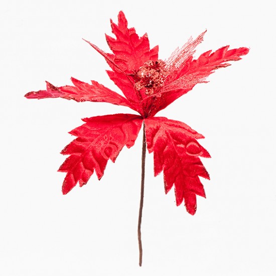 PONSETTIA 20CM C/GLITTER