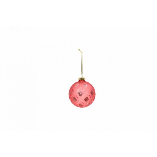 SFERA VETRO DECORATA D.8CM