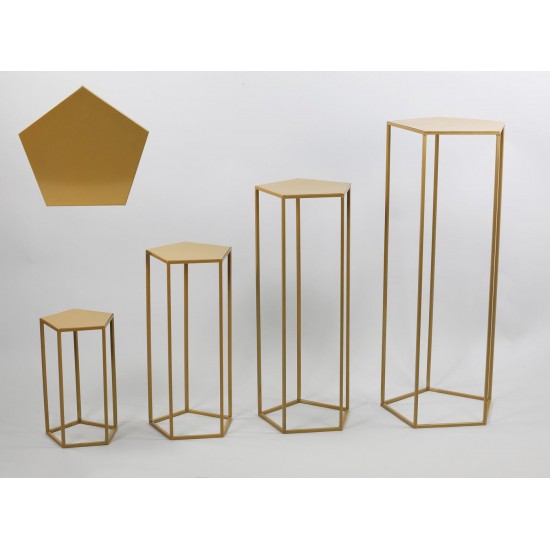 ALZATA MET. PENTAGONO H 100CM