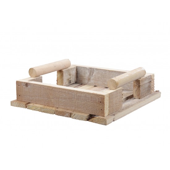 VASSAIO LEGNO C/MANICI 20X20X5CM