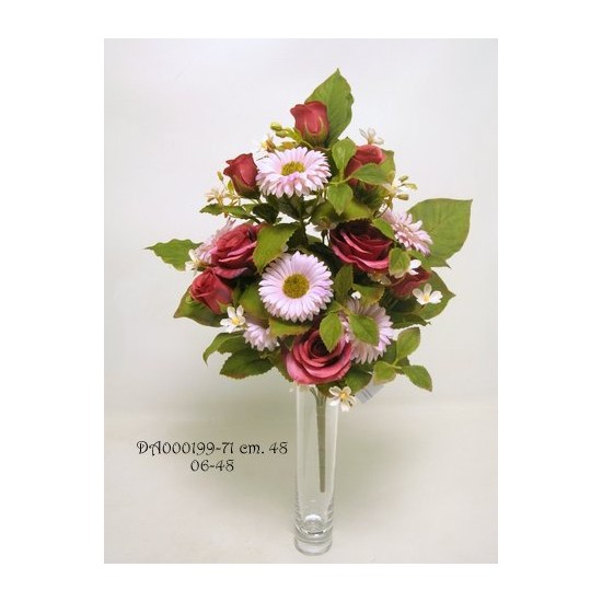 BUSH  ROSE/GERBERA FRONT. X14
