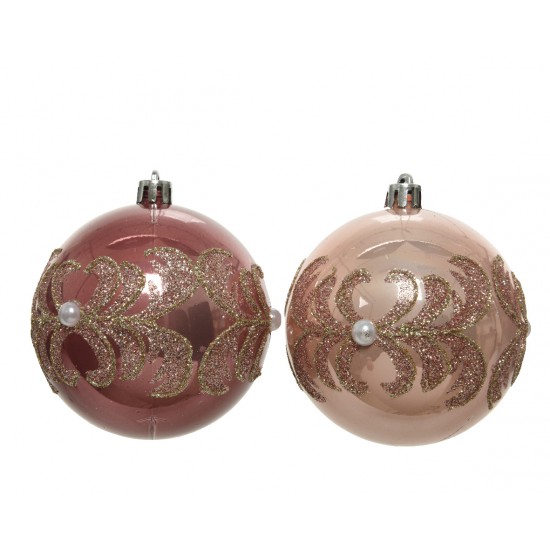 SFERA VETRO C/PERLA Ø8CM