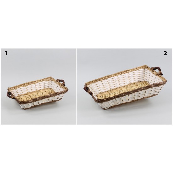 CESTO RETT. VIMINI 42X28 H.10CM